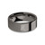 Year of Mouse Zodiac Character Gunmetal Tungsten Ring, Polished