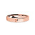 Chinese Ox Zodiac Symbol Rose Gold Tungsten Ring, Brushed