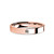 Chinese Dog Zodiac Character Rose Gold Tungsten Wedding Ring