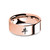 Chinese Ox Zodiac Character Rose Gold Tungsten Wedding Ring