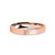 Super Starman Star Engraved Rose Gold Tungsten Ring, Brushed