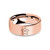 Super Starman Star Engraved Rose Gold Tungsten Ring, Brushed