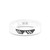 8-bit Sunglasses Meme Thug Life Laser Engraved White Ceramic Ring - Image View 3