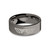 Thug Life 8-bit Glasses Meme Gunmetal Tungsten Wedding Band - Image View 3