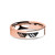 Thug Life Pixel Shades Meme Engraved Rose Gold Tungsten Ring - Image View 3