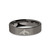 Orca Killer Whale Engraved Gunmetal Grey Tungsten Ring, Brushed - Image View 1