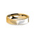 Angel Wings Laser Engraved Yellow Gold Tungsten Carbide Ring - Image View 3