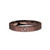 Infinite Loop Laser Engraved Rustic Brushed Brown Tungsten Ring - Image View 1