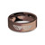 8-bit Pixel Shades Deal with It Meme Engraved Brown Tungsten Ring - Image View 5