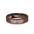 8-bit Sunglasses Thug Life Engraved Brushed Brown Tungsten Ring - Image View 3