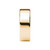 Peace Symbol Amulet Engraved Yellow Gold Polished Tungsten Ring - Image View 6