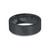 Virgo Virgin Symbol Engraved Black on Black Brushed Ceramic Ring - Image View 5