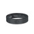 Basketball Outline Engraving Black on Black Brushed Ceramic Ring - Image View 3