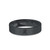 Chinese Mouse Calligraphy Engraved Black on Black Ceramic Ring, Brushed - Image View 3