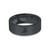 Peace Chinese Character Engraved Black on Black Ceramic Ring, Brushed - Image View 5