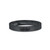 Handlebar Mustache Engraved Black on Black Brushed Ceramic Ring - Image View 1