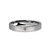 Wind Rose Compass Engraved Brushed Silver Tungsten Wedding Band - Image View 1