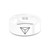 Fantasy Dragon's Eye Laser Engraved White Polished Ceramic Ring - Image View 5