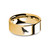 Raven Rook Bird Laser Engraved Yellow Gold Polished Tungsten Ring - Image View 5