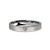 Double Hand Drawn Hearts Engraved Brushed Silver Tungsten Ring - Image View 1
