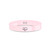Electrocardiogram Heart Engraving Polished Pink Ceramic Ring - Image View 1