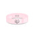 Electrocardiogram Heart Engraving Polished Pink Ceramic Ring - Image View 3