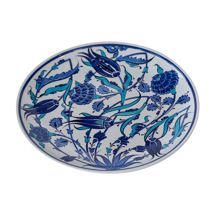 Turkish ceramic platter @sheherazade home - Main Image