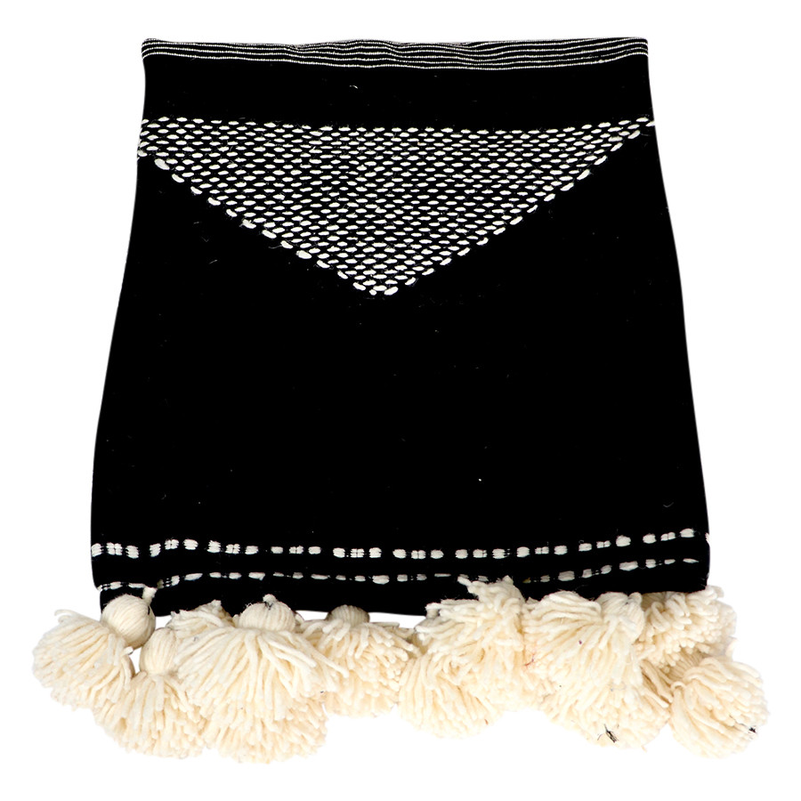 Sheherazade Home Moroccan Pom Pom Blanket - Thumbnail 2