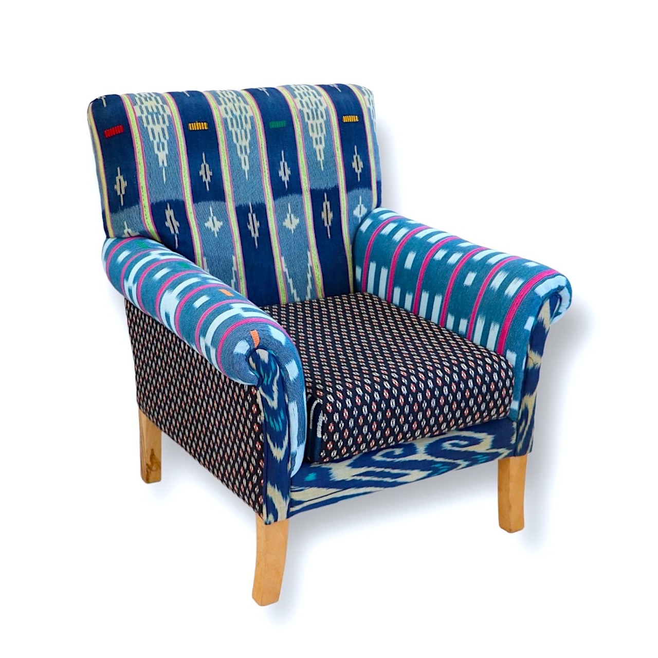 Vintage African Baule Cloth Chair by Sheherazade Home