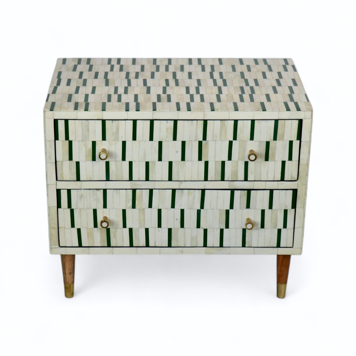 Bone Inlay Bedside Table - Thumbnail 3