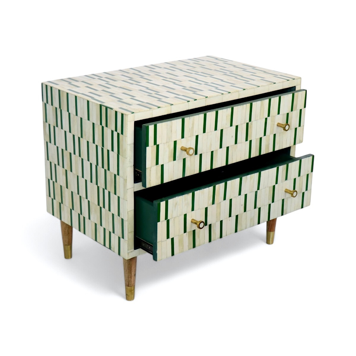 Bone Inlay Bedside Table - Thumbnail 5