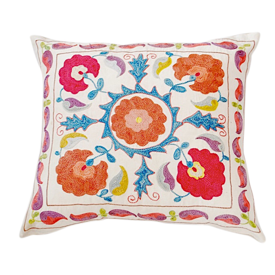 Tropical Velvet Moroccan Floor Pillow | Sheherazade® Home| Velvet ...