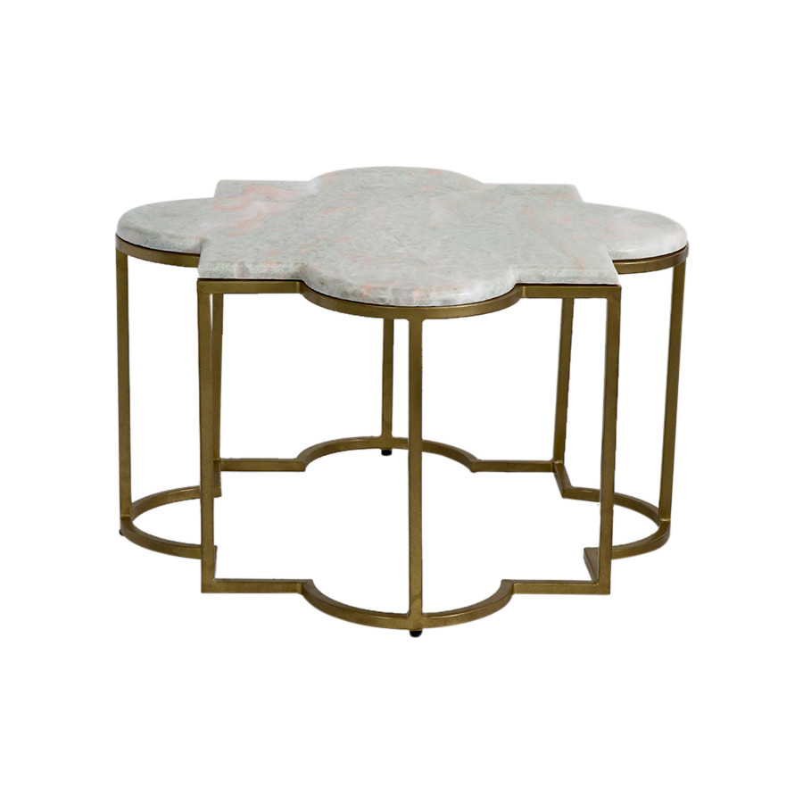 Moroccan Coffee Table White Marble