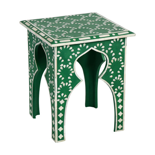 Green Bone Inlay Side Table Green Bone Inlay Side Table