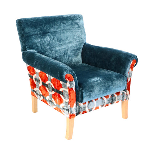 Ikat Velvet Chair