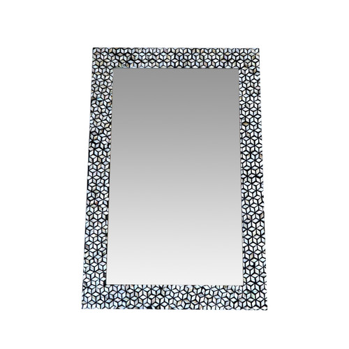 Rectangular Mother of Pearl Mirror Rectangular Mother of Pearl Mirror