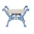 Blue Bone Inlay Regency Stool