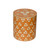 Chintamani Bone Inlay Drum- Tangerine 