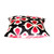 Red Trefle Velvet Ikat Pillow