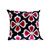 Red Trefle Velvet Ikat Pillow