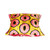 Ikat Velvet Cushion- Yellow & Pink