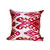 Ikat Velvet Cushion- Yellow & Pink