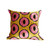 Ikat Velvet Cushion- Yellow & Pink