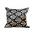 Black & Gold Ikat Velvet Pillow