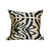 Black & Gold Ikat Velvet Pillow