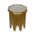 Moroccan Golden Metal Side Table