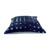 African Mudcloth Pillow- Blue & White