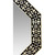 Black & White Octagon Bone Inlay Mirror