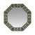 Black & White Octagon Bone Inlay Mirror