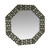 Black & White Octagon Bone Inlay Mirror